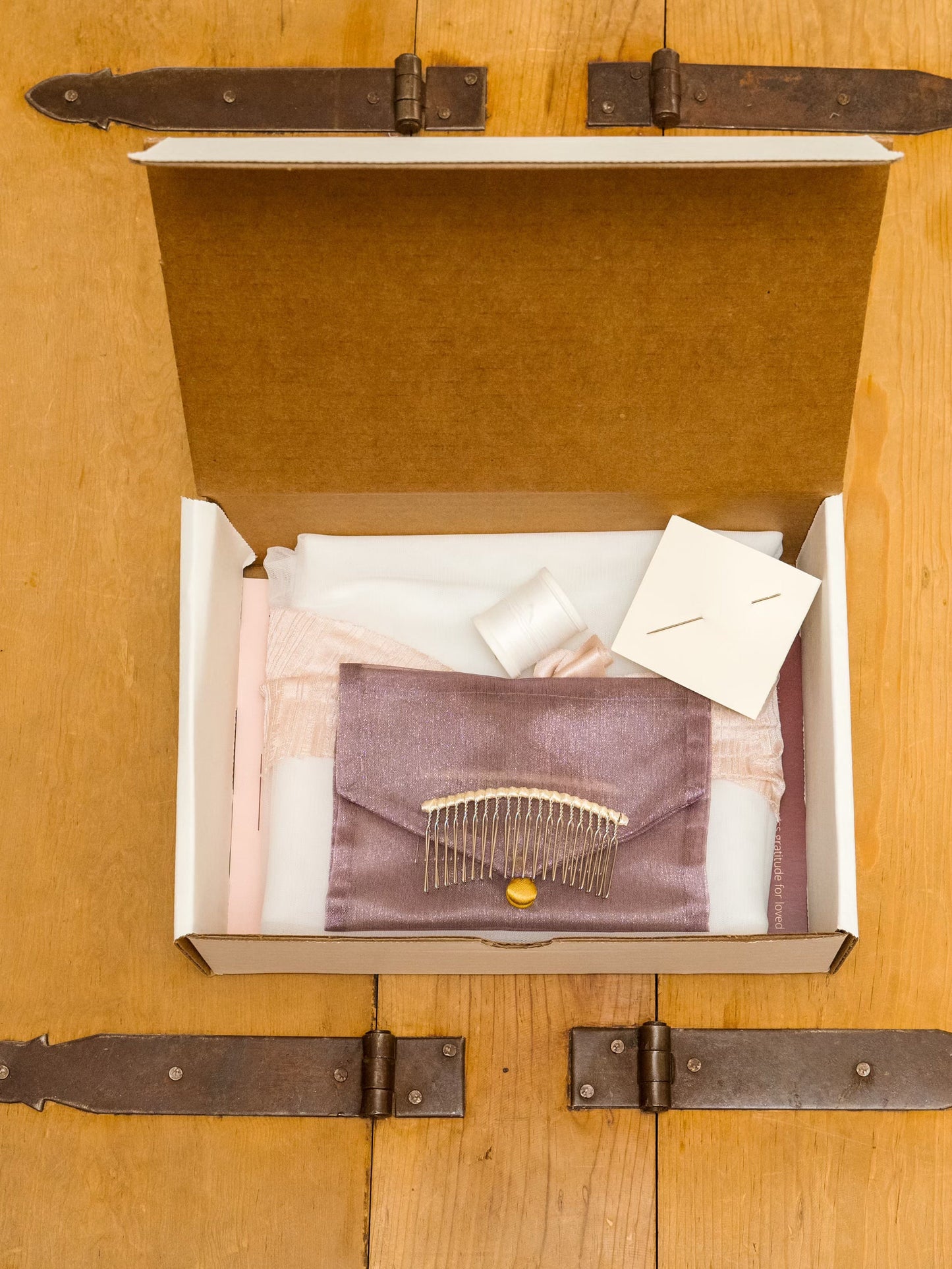 do it yourself sewing kit for making and designing a wedding veil