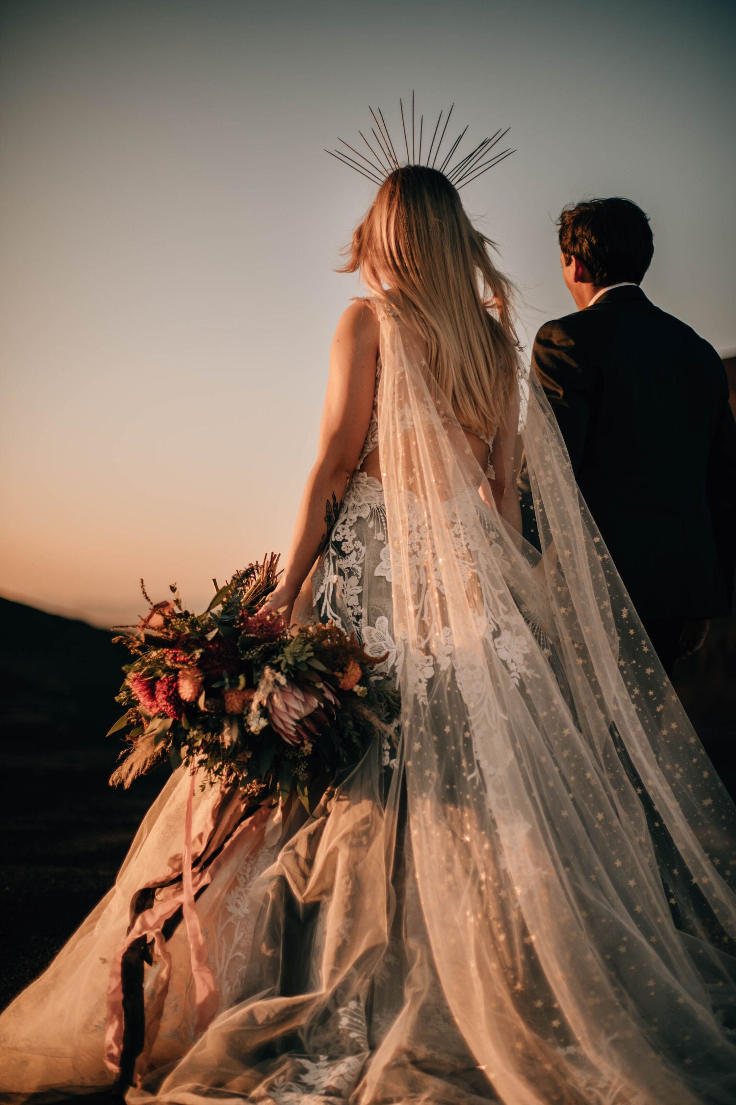 Sparkly Gold Star Draped Wedding Cape, Sheer Long Bridal Wrap with Beaded Pins - Gold / Floor Length 60 - 70 inches Sparkly Gold Star Draped Wedding Cape, Sheer Long Bridal Wrap with Beaded Pins - Gold / Floor Length 60 - 70 inches