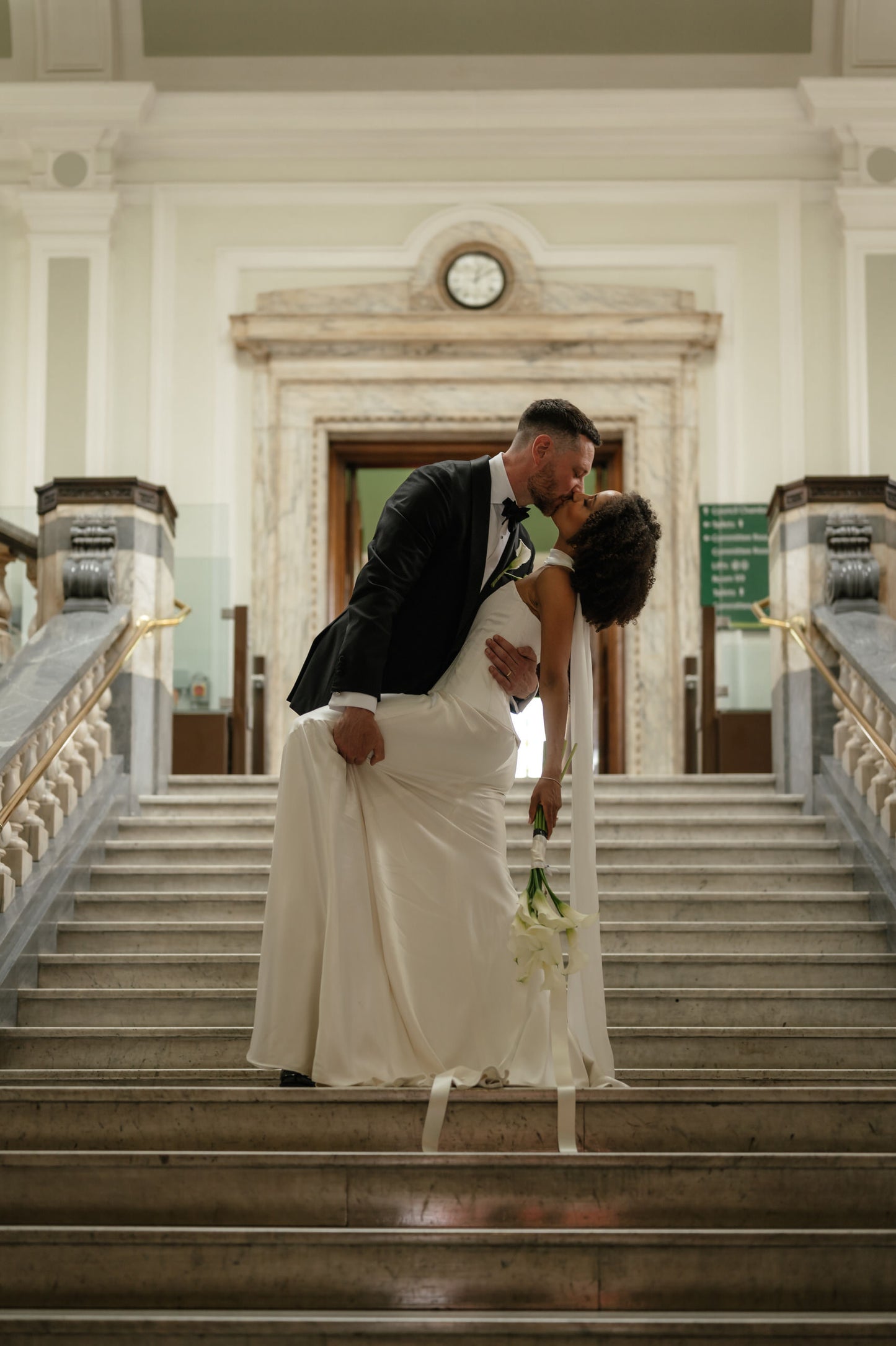 modern bridal separates with bustier corset