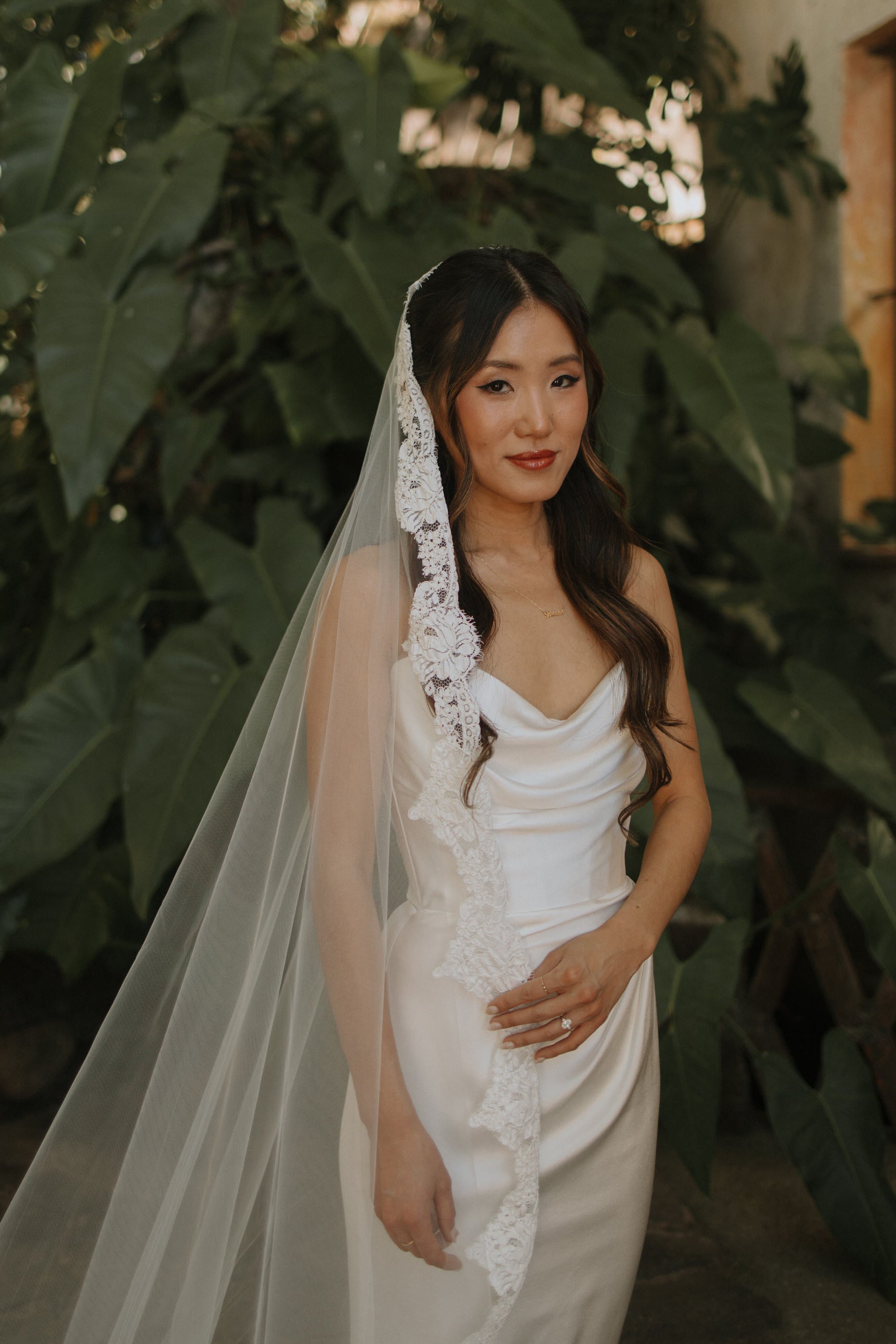 Cathedral Mantilla Veil with Eyelash Lace Trim, White or Ivory Lace Wedding Veil White 90 inch Chapel Without Beading