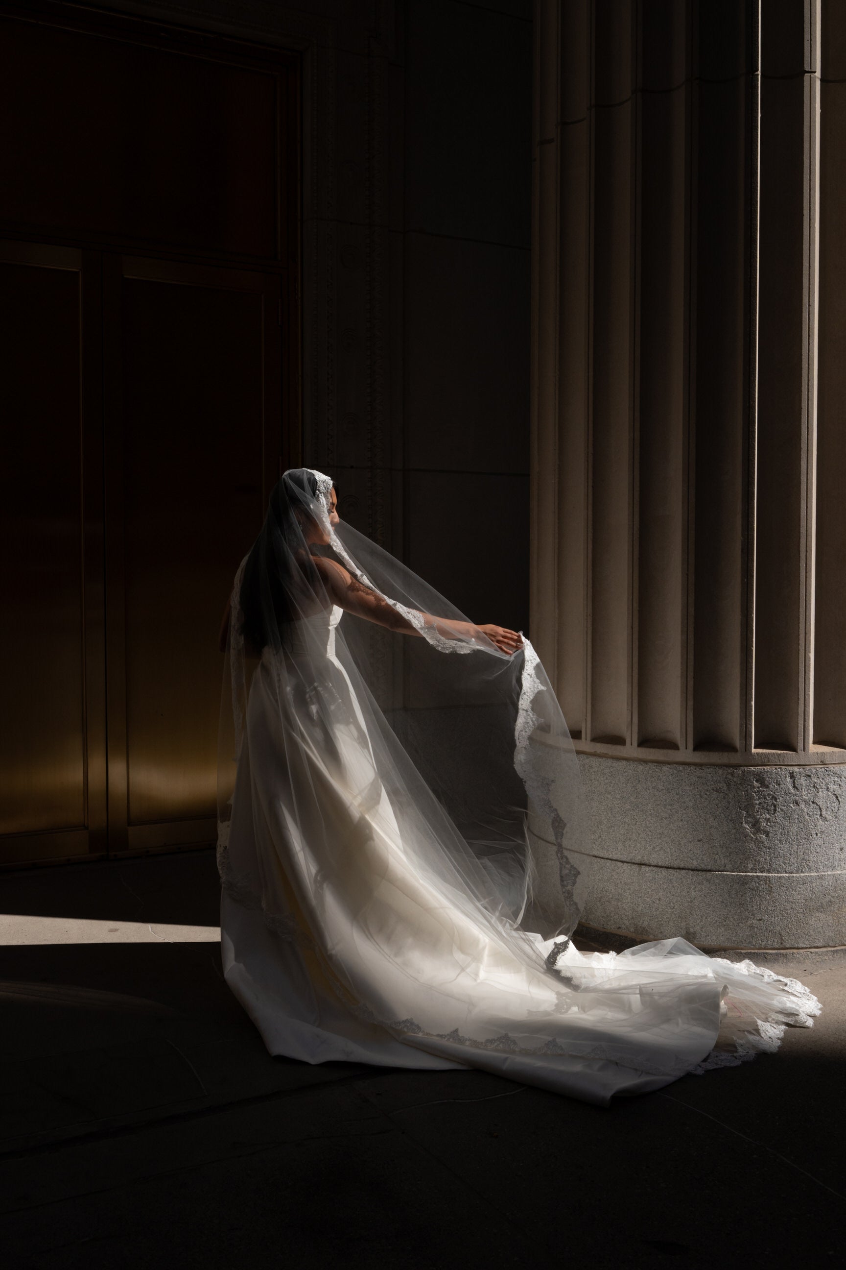 Cathedral Mantilla Veil with Eyelash Lace Trim, Lace Wedding Veil One Blushing Bride Custom Wedding Veils Cathedral Mantilla Veil with Eyelash Lace Trim, Lace Wedding Veil One Blushing Bride Custom Wedding Veils