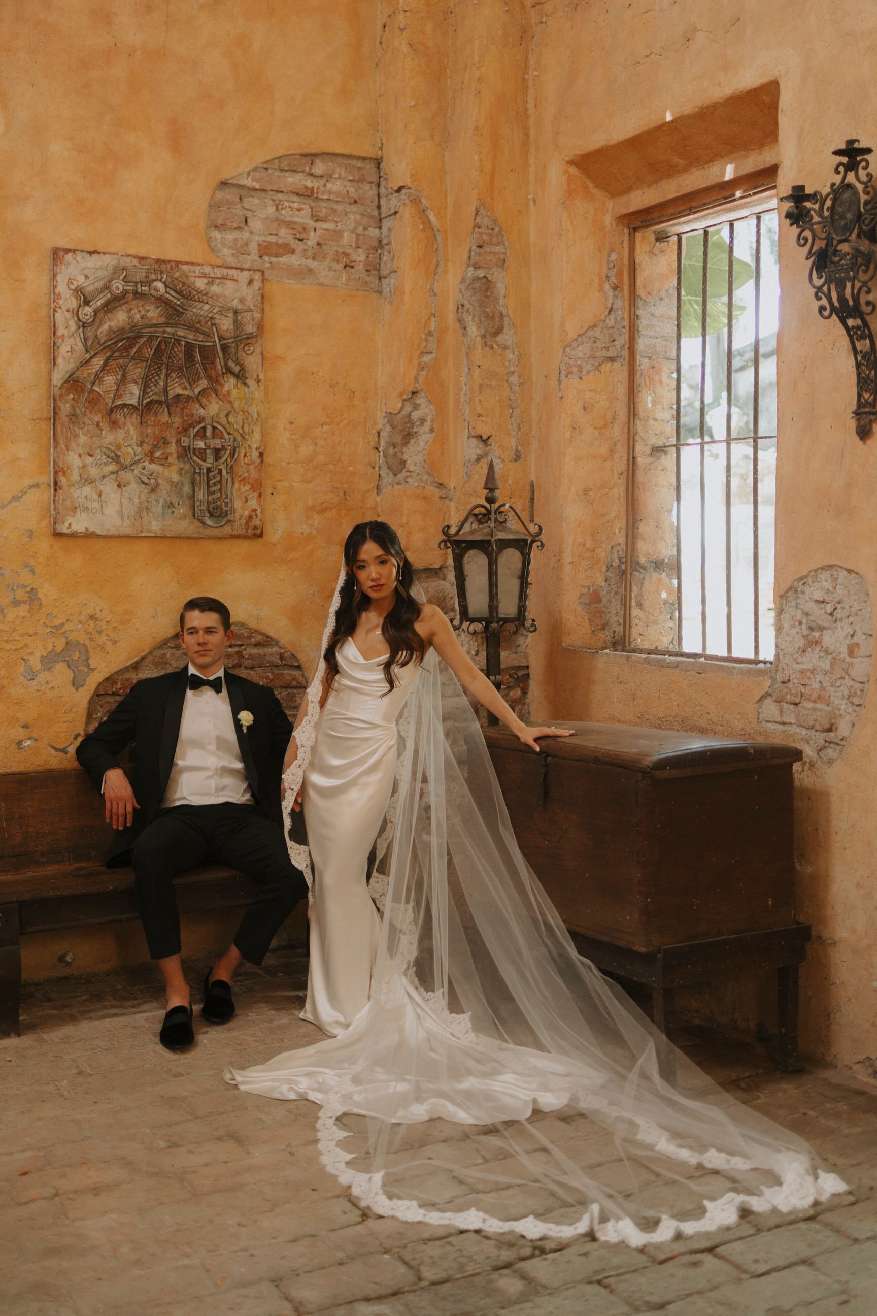 Cathedral Mantilla Veil with Eyelash Lace Trim, Lace Wedding Veil One Blushing Bride Custom Wedding Veils Cathedral Mantilla Veil with Eyelash Lace Trim, Lace Wedding Veil One Blushing Bride Custom Wedding Veils