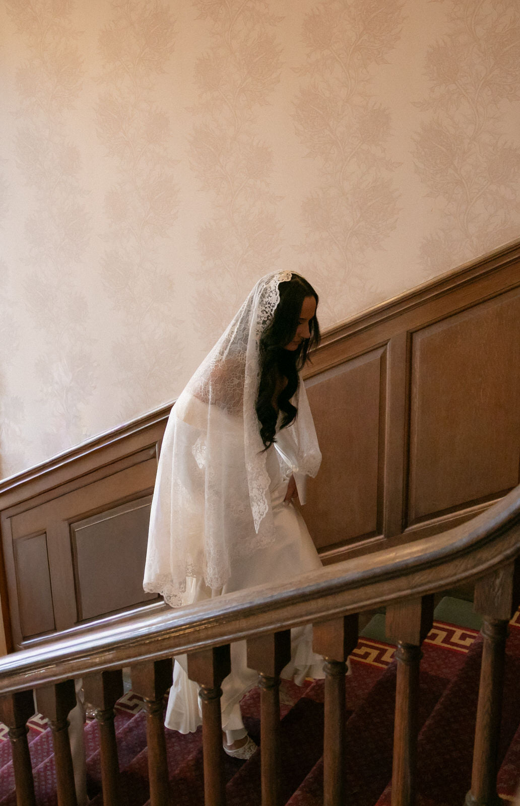 Fingertip Length Mantilla Wedding Veil with Beaded Lace Trim One Blushing Bride Custom Wedding Veils Fingertip Length Mantilla Wedding Veil with Beaded Lace Trim One Blushing Bride Custom Wedding Veils