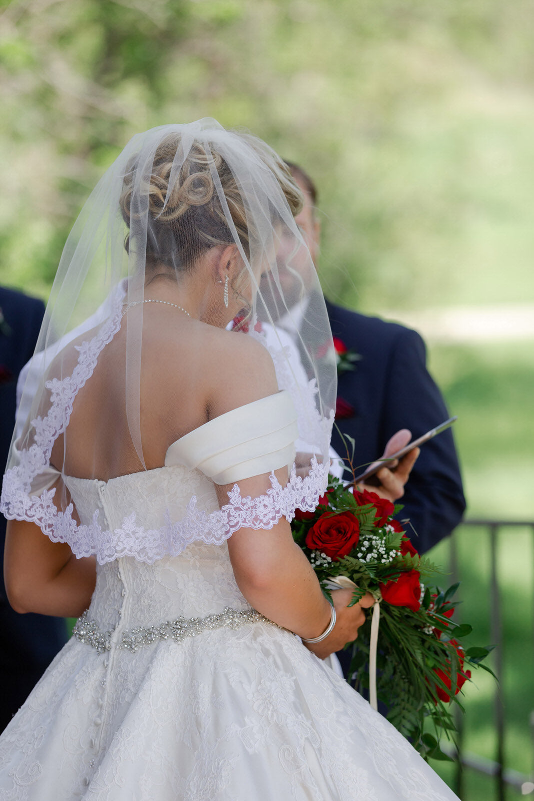 Elbow Length Wedding Veil with Beaded Lace Trim, Short Bridal Veil One Blushing Bride Custom Wedding Veils Elbow Length Wedding Veil with Beaded Lace Trim, Short Bridal Veil One Blushing Bride Custom Wedding Veils